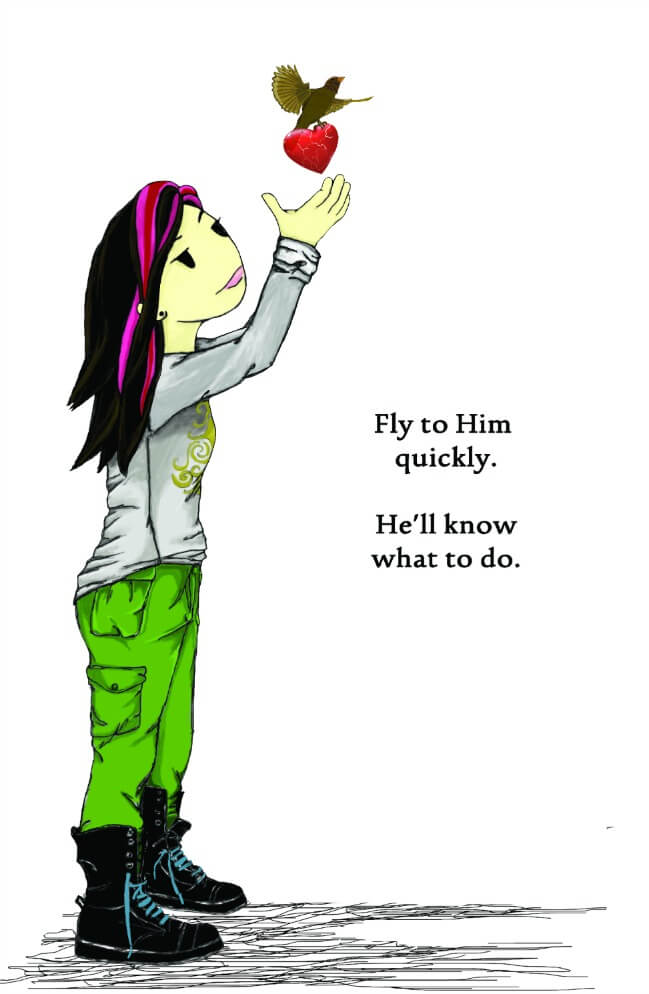 fly to him quickly