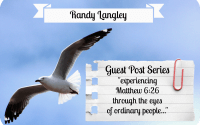 Guest Post by: Randy Langley 