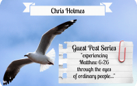 Guest Post By: Chris Holmes